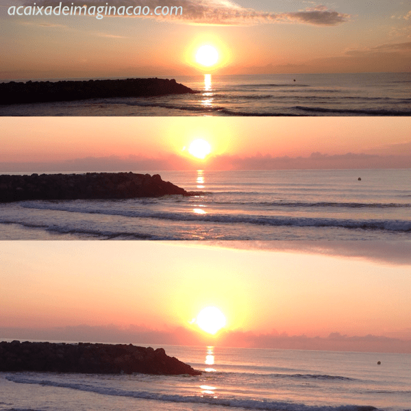 nascer do sol no mediterráneo