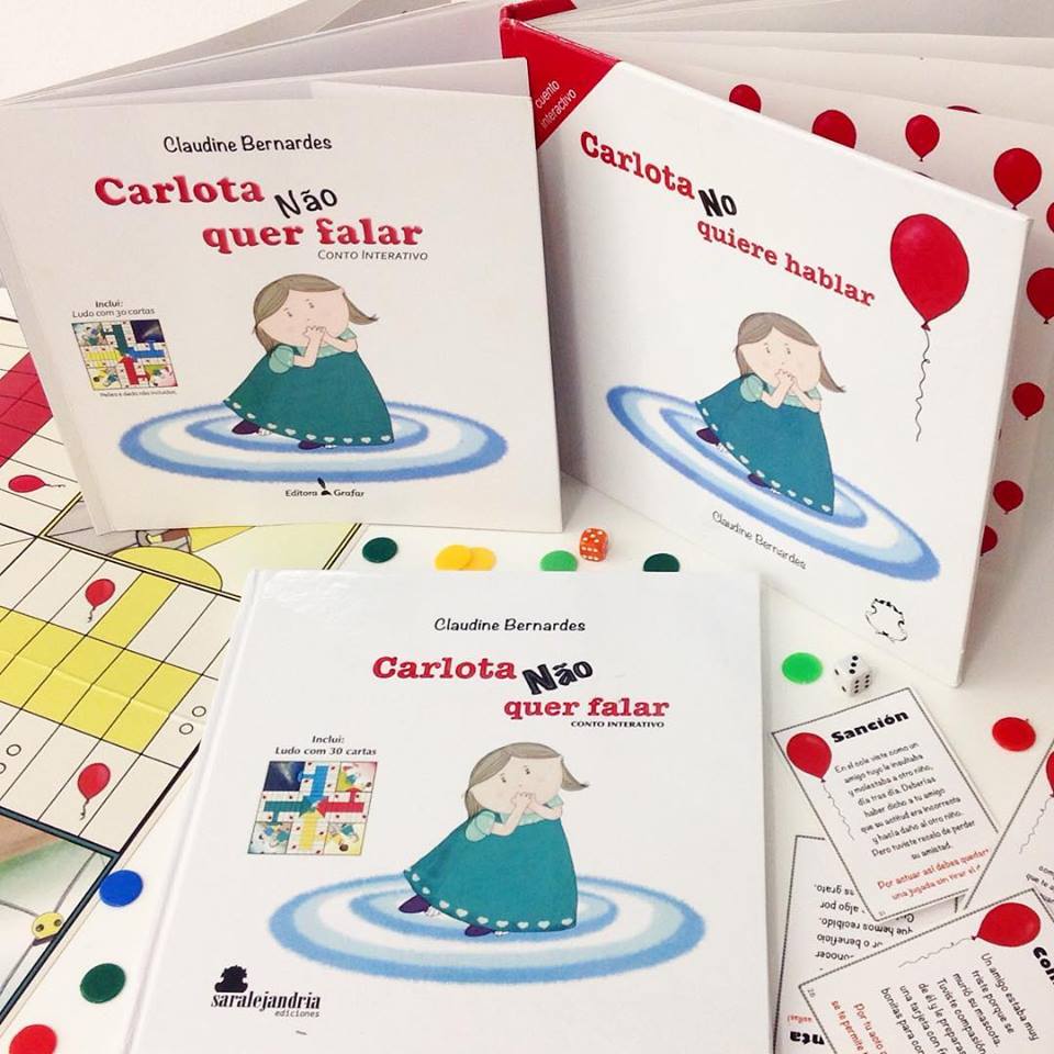 Carlota 3 livros portugues e espanhol