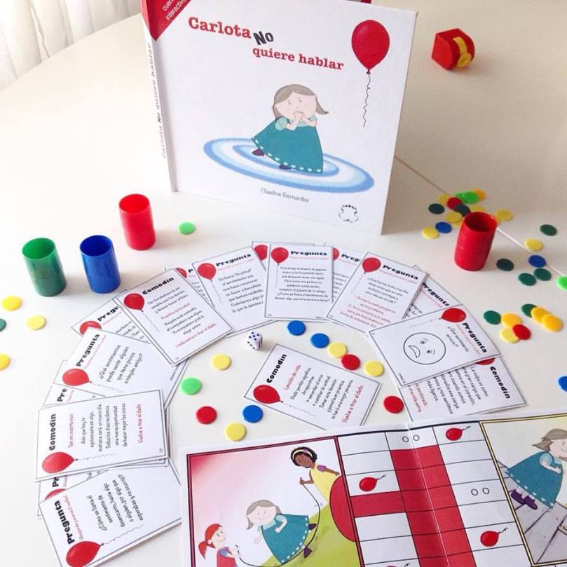 Carlota no quiere hablar, não quer falar