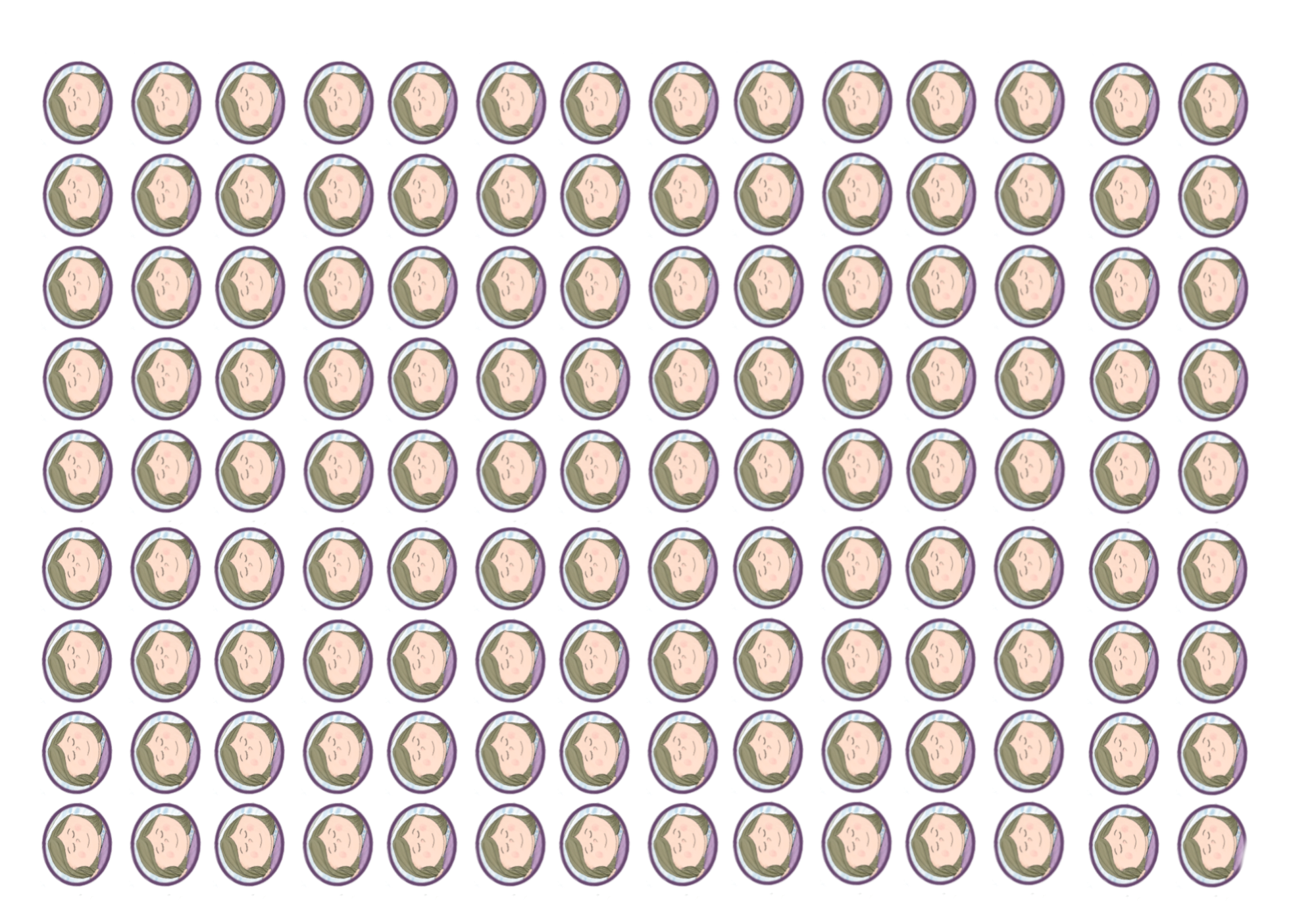 Calendario dormir solo Carlota caras